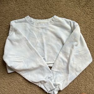 Aritzia TNA COZY cropped crew neck